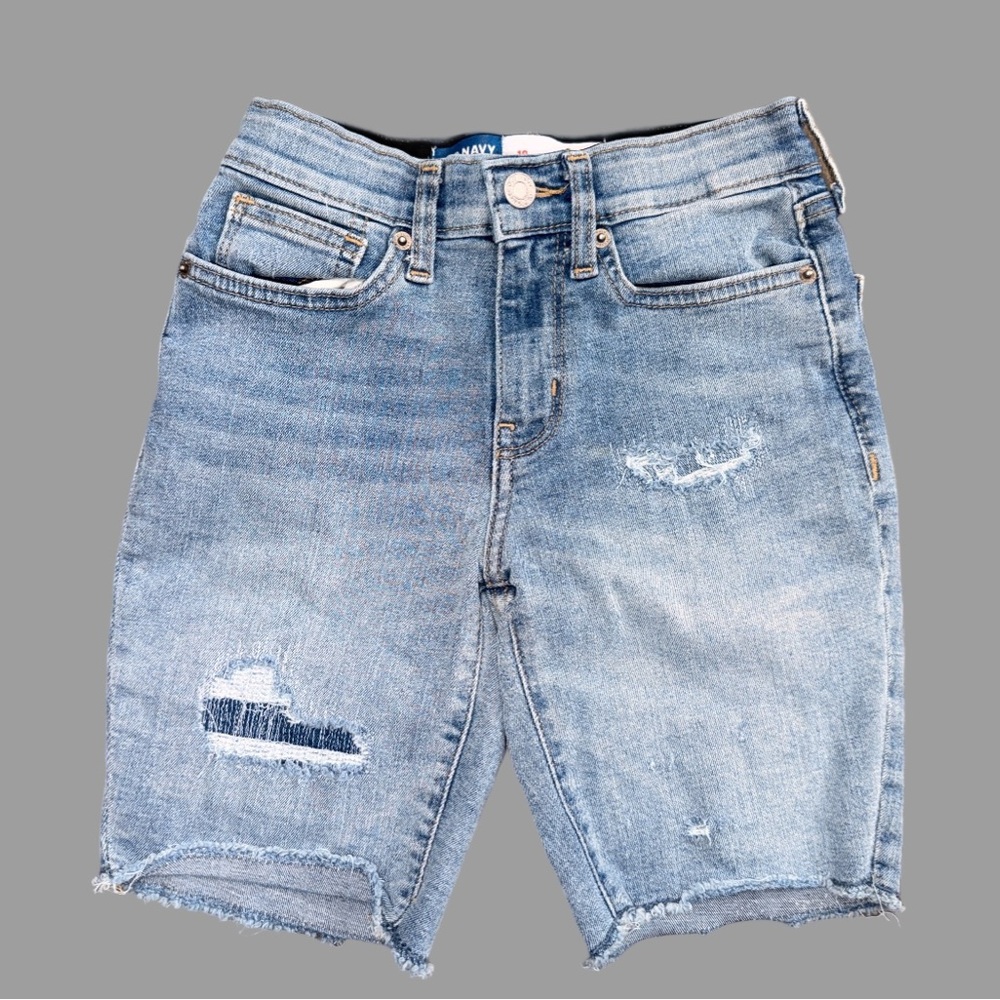 Old Navy Boys Denim Shorts | 3 Pairs | Size 10 Slim Fit | Like New - Picture 5 of 8